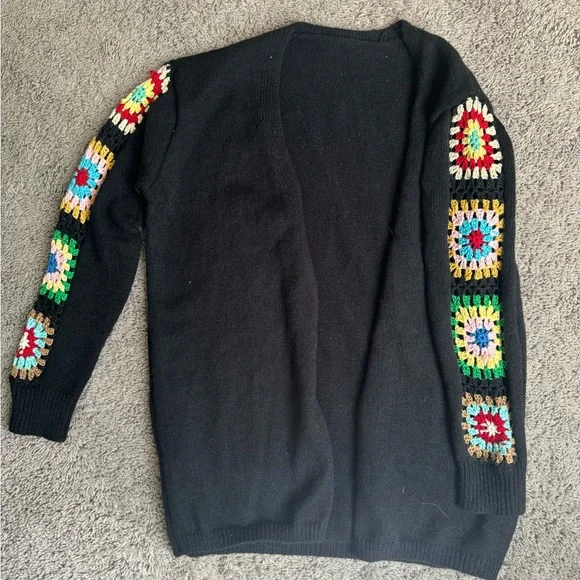 Granny Knit Crochet Cardigan - Picture 2 of 3